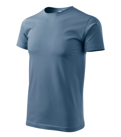 Ein Rundhals Unisex Malfini Heavy New T-Shirt in der Farbe Denim