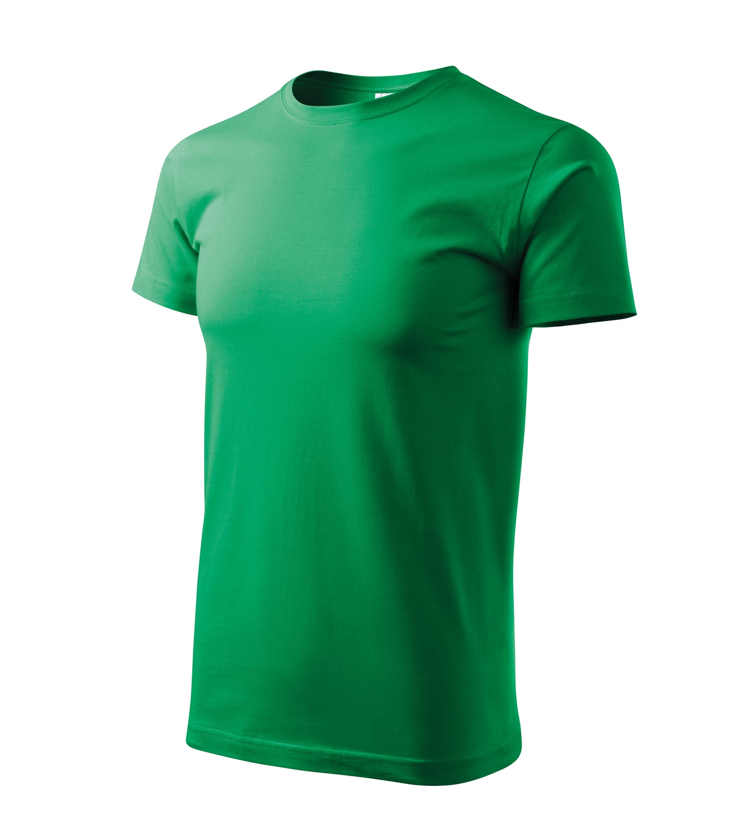 Ein Rundhals Unisex Malfini Heavy New T-Shirt in der Farbe Grasgrün