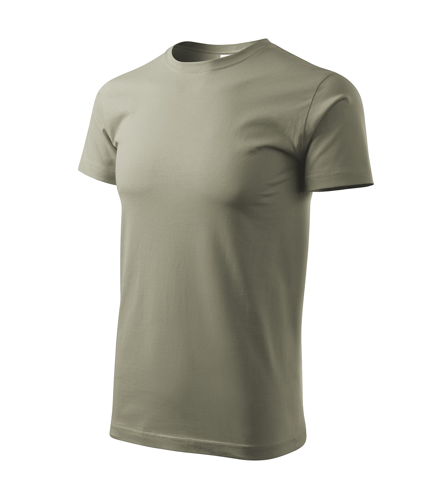 Ein Rundhals Unisex Malfini Heavy New T-Shirt in der Farbe Hellkhaki