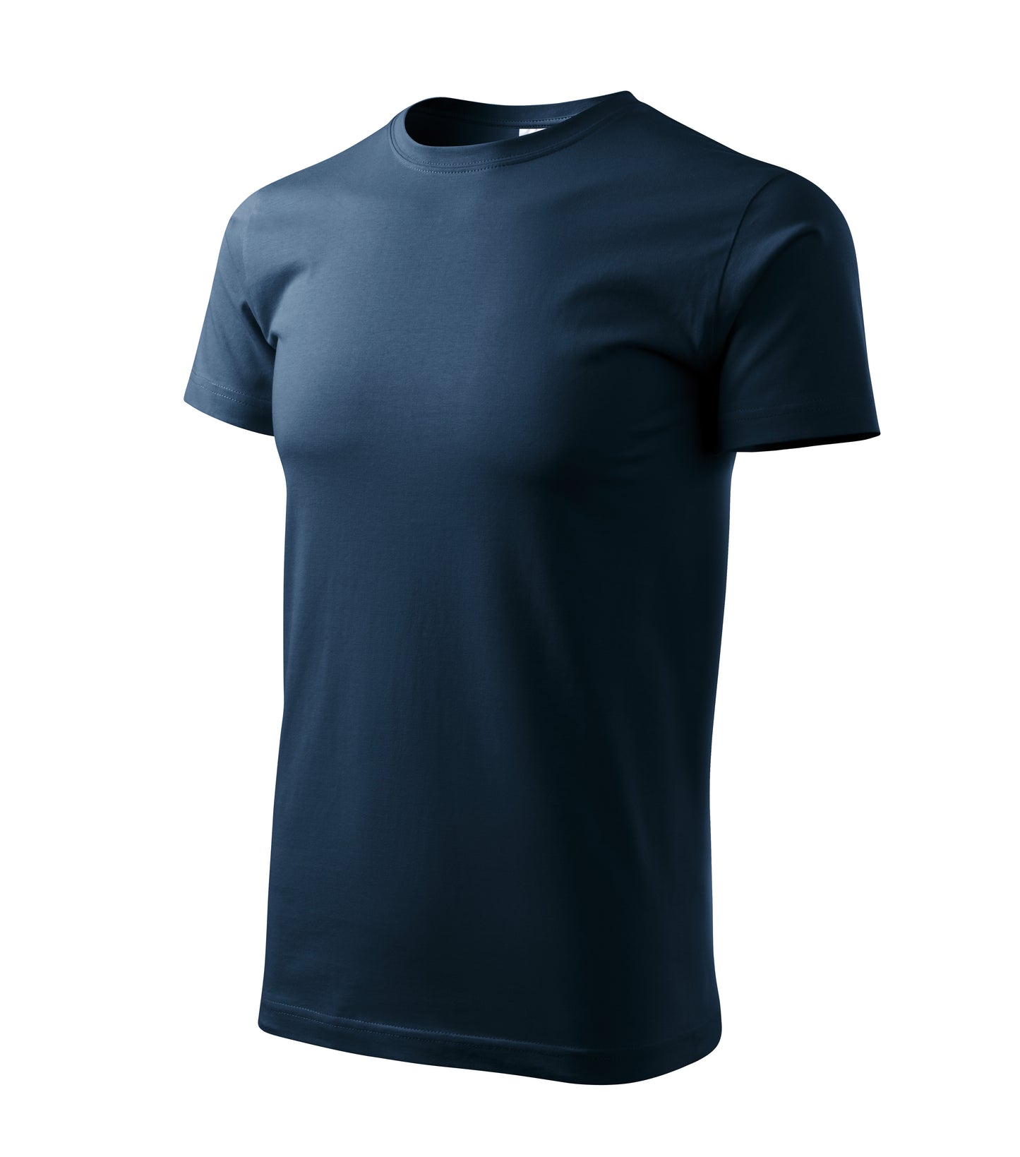 Ein Rundhals Unisex Malfini Heavy New T-Shirt in der Farbe Marineblau