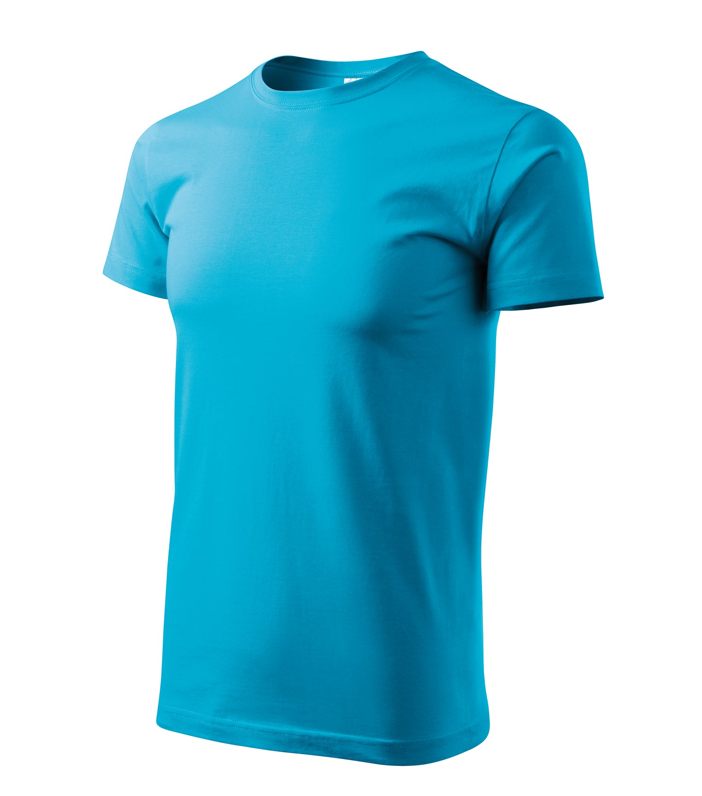 Ein Rundhals Unisex Malfini Heavy New T-Shirt in der Farbe Türkisblau