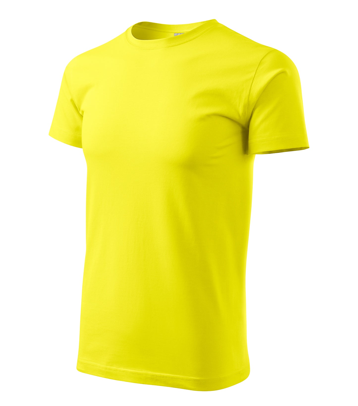 Ein Rundhals Unisex Malfini Heavy New T-Shirt in der Farbe Zitronengelb
