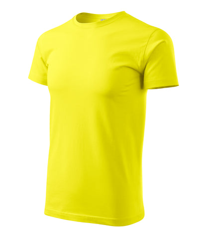 Ein Rundhals Unisex Malfini Heavy New T-Shirt in der Farbe Zitronengelb