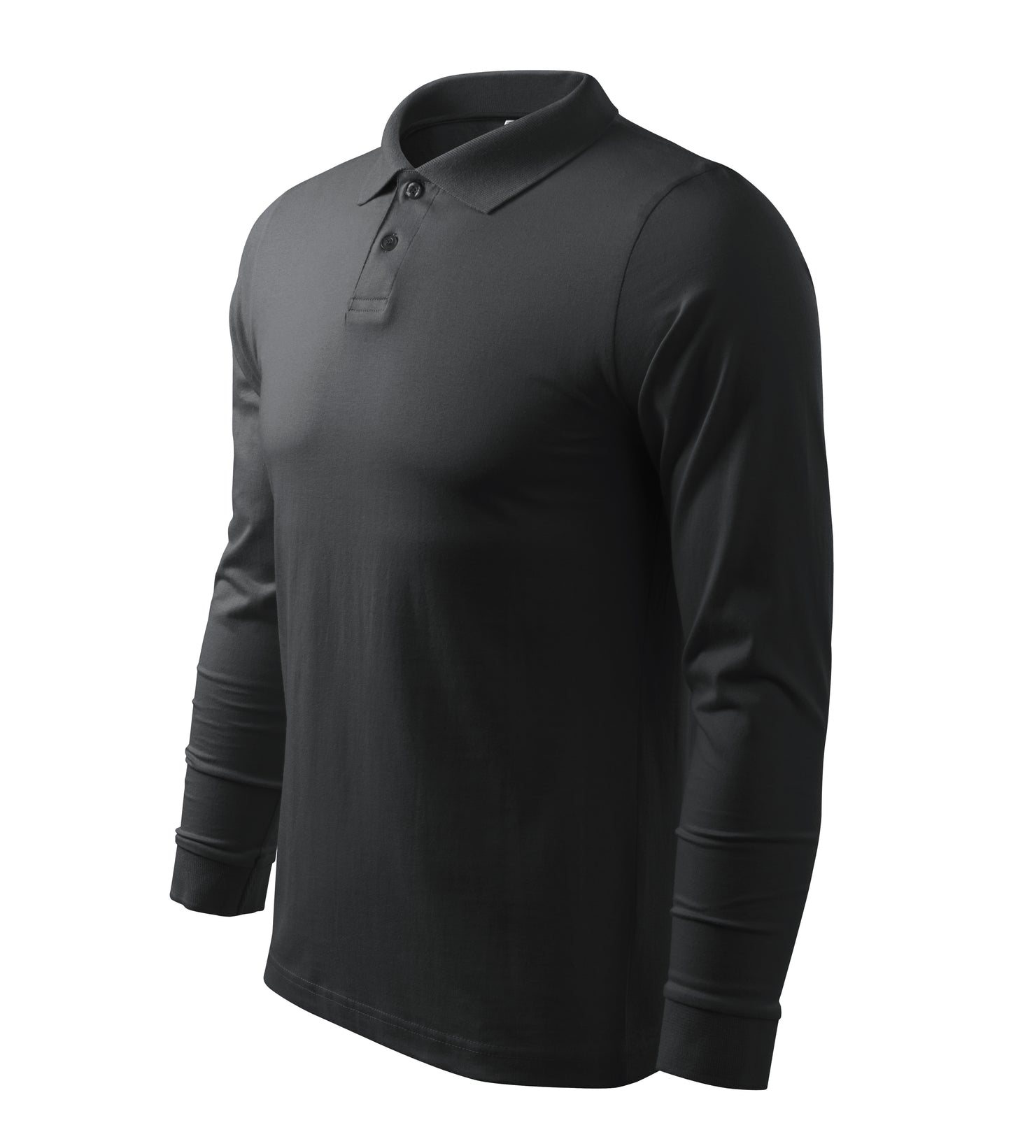 Herren Langarm Poloshirt | Single Jersey