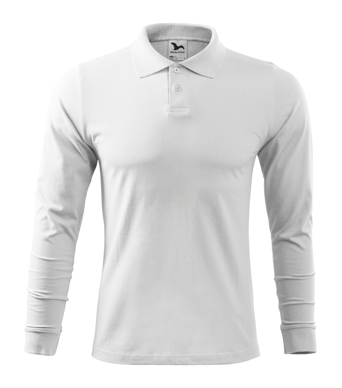 Herren Langarm Poloshirt | Single Jersey